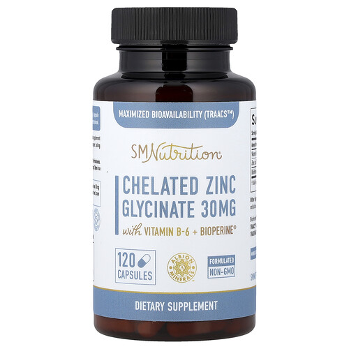 SMNutrition Хелатный глицинат цинка 120 капсул