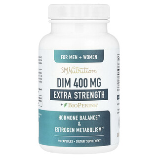 SMNutrition, DIM, Έξτρα Δύναμη, 400 mg, 90 Κάψουλες