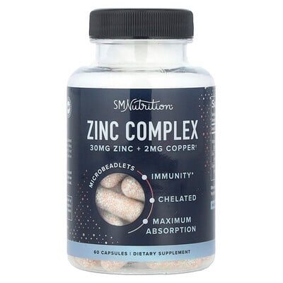 SMNutrition  Zinc Complex   60 Capsules