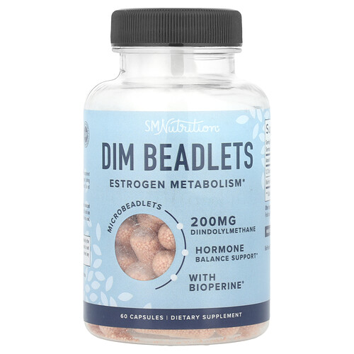 Smnutrition DIM Beadlets With BioPerine®, 60 Capsules