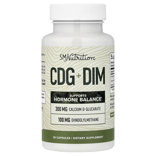 SMNutrition, CDG y DIM, 30 cápsulas