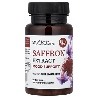 SMNutrition, Safranekstrakt, 88,5 mg, 90 kapsler