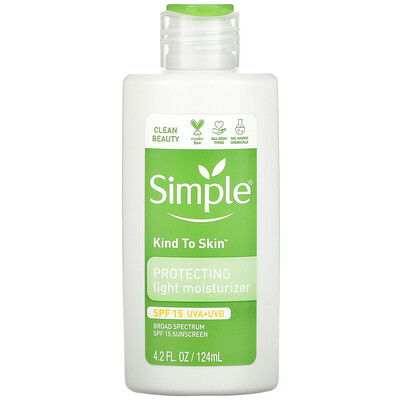Simple Skincare Kind to Skin, Protecting Light Moisturizer, SPF 15, 4.2 fl oz (124 ml)