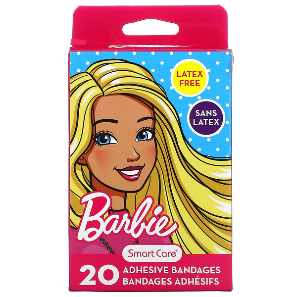 Smart Care‏, Barbie, Adhesive Bandages, 20 Count