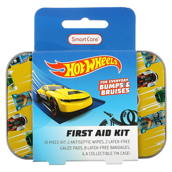 First Aid Kit, Hot Wheels, 13 Piece Kit