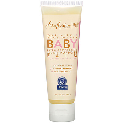 SheaMoisture Baby Multi-Purpose Balm, Oat Milk & Rice Water, 3.5 oz (99 g)