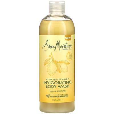 

SheaMoisture, Invigorating Body Wash, Meyer Lemon & Mint, 19.8 fl oz (586 ml)