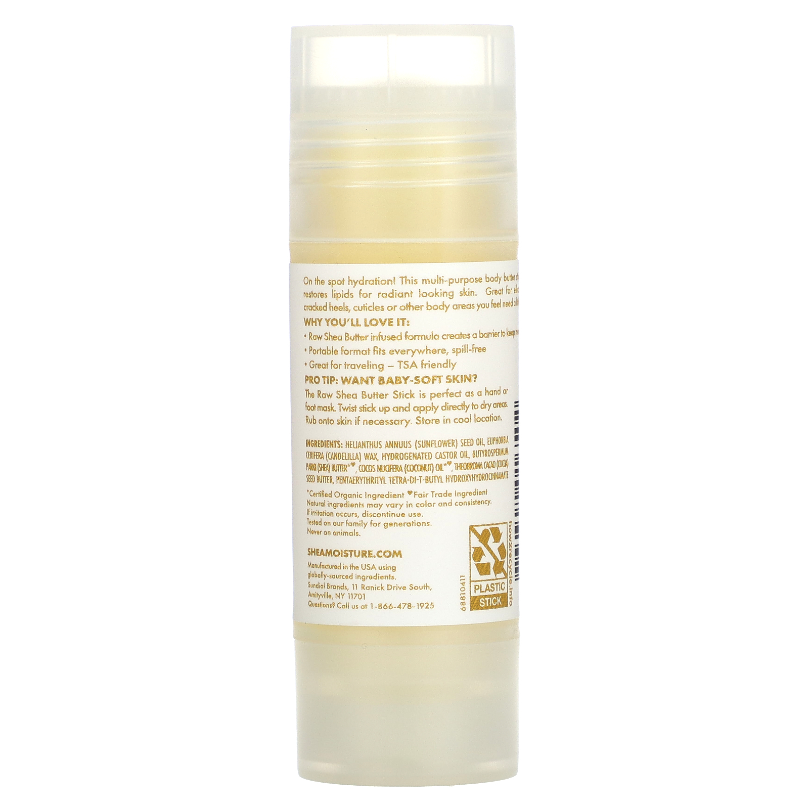 SheaMoisture, Body Butter Stick, Raw Shea Butter, 1.5 oz (43 g)