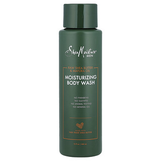 SheaMoisture, Dla mężczyzn, nawilżający żel do mycia ciała, surowe masło shea i olej z mafury, 444 ml