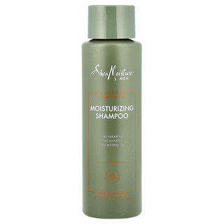 SheaMoisture, Для мужчин, увлажняющий шампунь, необработанное масло ши и масло мафуры, 444 мл (15,8 унции)