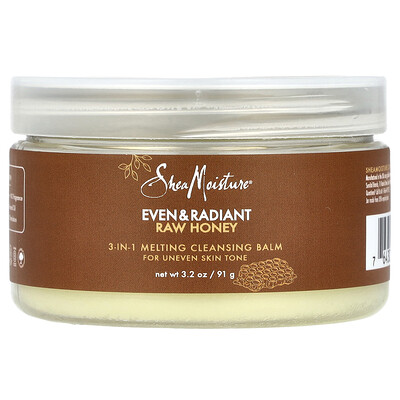 SheaMoisture  Even & Radiant Raw Honey  3-In-1 Melting Cleansing Balm  3.2 oz (91 g)