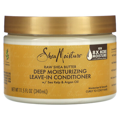 

SheaMoisture Raw Shea Butter Deep Moisturizing Leave-In Conditioner Curly to Coily Hair 11.5 fl oz (340 ml)