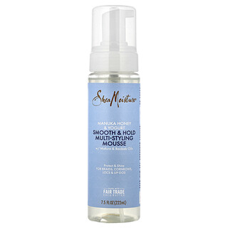 SheaMoisture, Miel de manuka y yogur, Alce multiestiloso para suavizar y fijar con aceites de mafura y baobab, 222 ml (7,5 oz. Líq.)