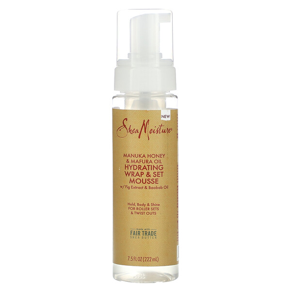 SheaMoisture, Hydrating Wrap & Set Mousse with Fig Extract & Baobab Oil