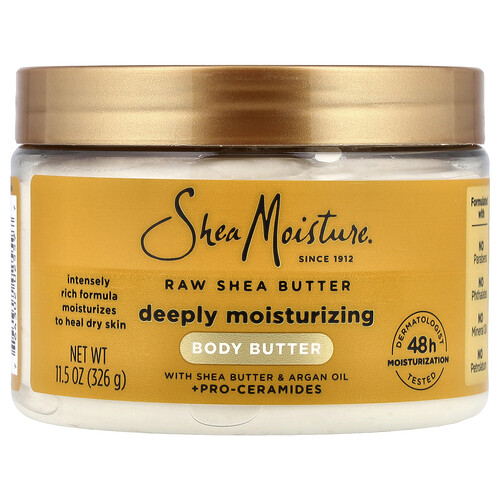 Sheamoisture Deeply Moisturizing Body Butter, Raw Shea Butter, 11.5 oz (326 g)