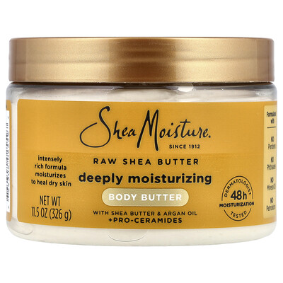 Product Image for SheaMoisture, Deeply Moisturizing Body Butter, Raw Shea Butter, 11.5 oz (326 g)