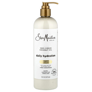 SheaMoisture, Daily Hydration Body Lotion, feuchtigkeitsspendende Körperlotion für die tägliche Anwendung, 100% natives Kokosnussöl, 473 ml (16 fl. oz.)
