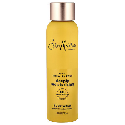 SheaMoisture, Jabón líquido para el cuerpo de humectación profunda, Manteca de karité cruda, 532 ml (18 oz. líq.)