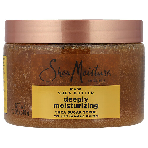 Sheamoisture Shea Sugar Scrub, Deeply Moisturizing, Raw Shea Butter, 12 oz (340 g)