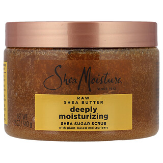 SheaMoisture, Exfoliante con azúcar de karité, Humectación profunda, Manteca de karité cruda, 340 g (12 oz)