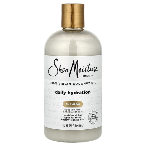 Sheamoisture 100% Virgin Coconut Oil, Daily Hydration Shampoo, For All Hair Types, 13 fl oz (384 ml)