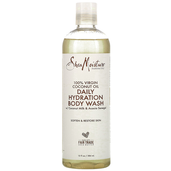 SheaMoisture, 100 Virgin Coconut Oil, Daily Hydration Body Wash, 13 fl