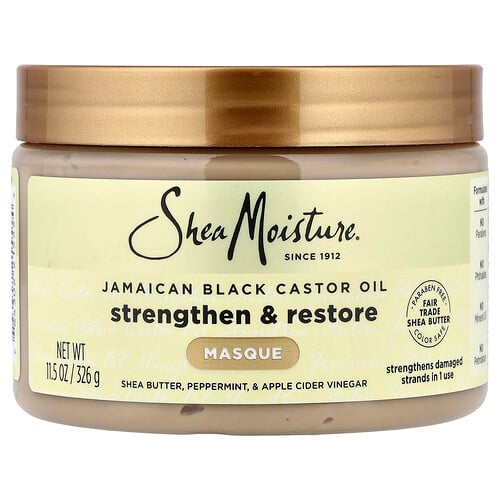 SheaMoisture, Jamaikanisches schwarzes Rizinusöl, kräftigende & regenerierende Pflegemaske, 326 g