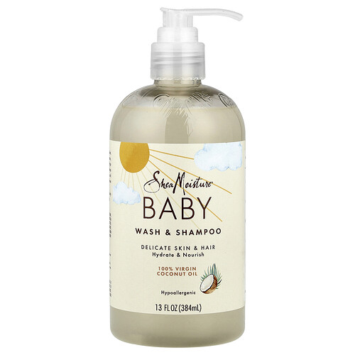 SheaMoisture, 100% natives Kokosnussöl für Babys und Shampoo mit süßer Erbse und Murumuru, 384 ml (13 fl. oz.)