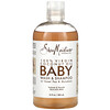 SheaMoisture‏, 100% Virgin Coconut Oil Baby Wash & Shampoo with Sweet Pea & Murumuru, 13 fl oz (384 ml)