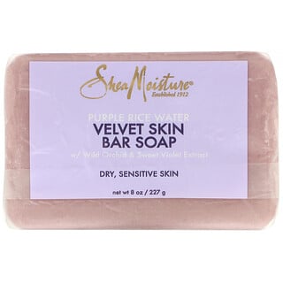 SheaMoisture, кусковое мыло с пурпурной рисовой водой для бархатной кожи, 227 г (8 унций)