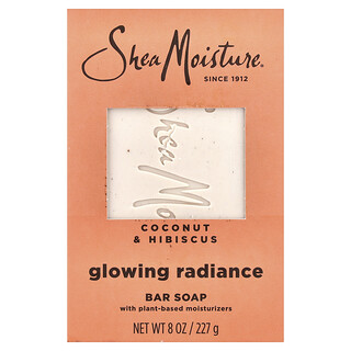 SheaMoisture, Bar Soap, Glowing Radiance, Coconut & Hibiscus , 8 oz (227 g)