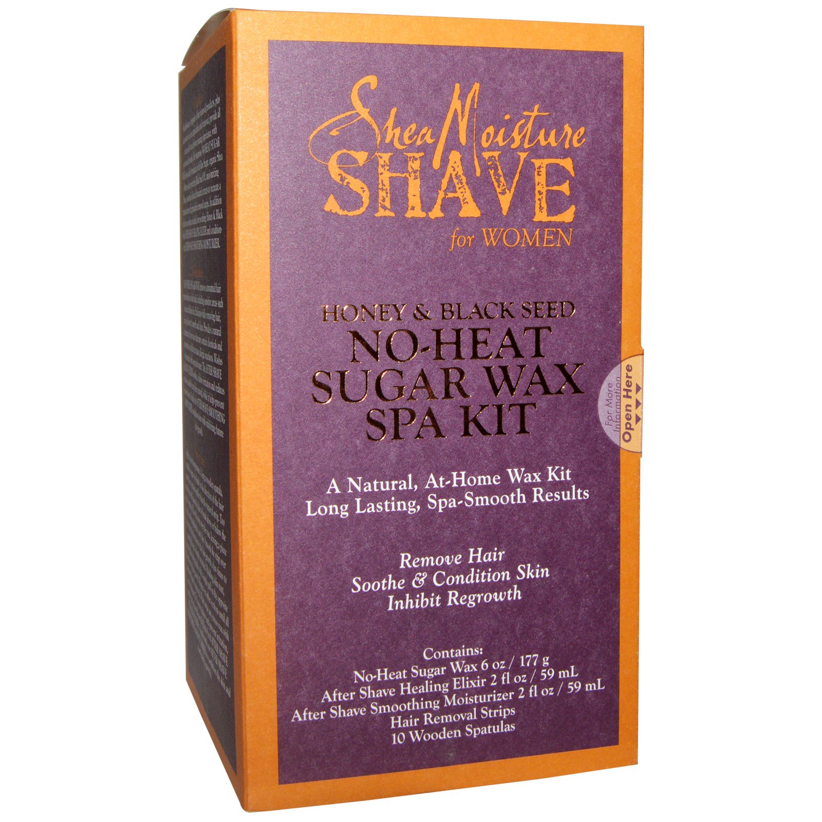 Sheamoisture Shave No Heat Sugar Wax Spa Kit For Women Honey