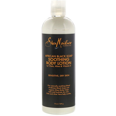 SheaMoisture African Black Soap, Soothing Body Lotion, 13 oz (369 g)