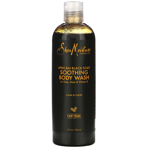 SheaMoisture, African Black Soap, Soothing Body Wash, 13 fl oz (384 ml)
