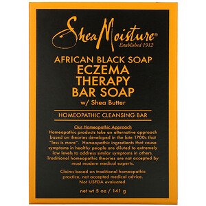 Отзывы о Ши Мойстчэ, African Black Soap, Eczema Therapy Bar Soap with Shea Butter, 5 oz (141 g)