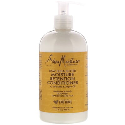 

SheaMoisture Raw Shea Butter, увлажняющий кондиционер, 384 мл (13 жидк. унций)