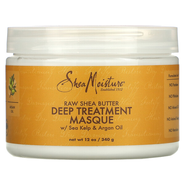 Deep Treatment Masque, Raw Shea Butter, 12 oz (340 g)