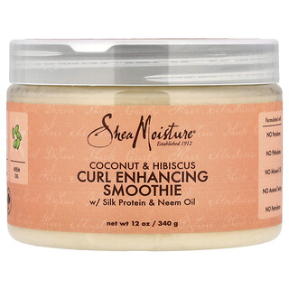 SheaMoisture, 卷毛加強冰沙，椰子和木槿，12 盎司（340 克）
