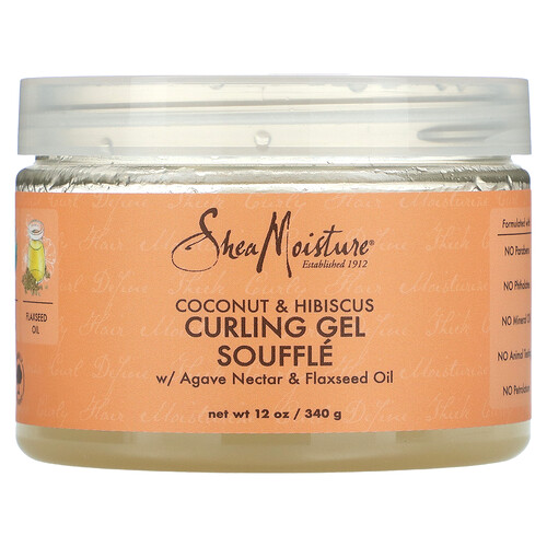 Sheamoisture Curling Gel Souffle, Coconut & Hibiscus, 12 oz (340 g)