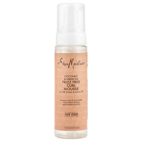 Sheamoisture Frizz Free Curl Mousse, Coconut & Hibiscus, 7.5 fl oz (222 ml)
