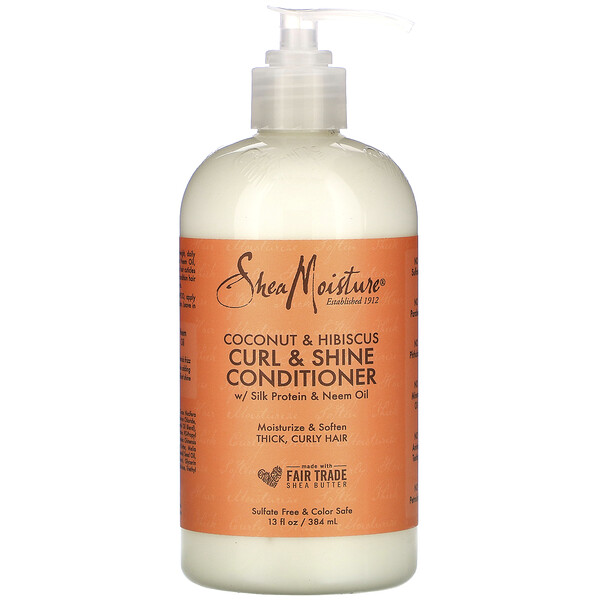 Curl & Shine Conditioner, Coconut & Hibiscus, 13 fl oz (384 ml)