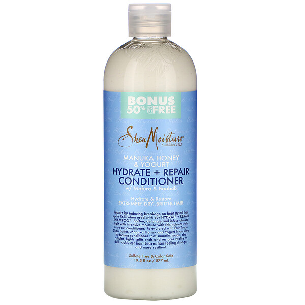 SheaMoisture‏, Manuka Honey & Yogurt, Hydrate & Repair Conditioner, 19.5 fl oz (577 ml)