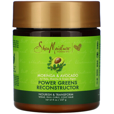 SheaMoisture Power Greens Reconstructor, Moringa & Avocado, 8 oz (227 g)