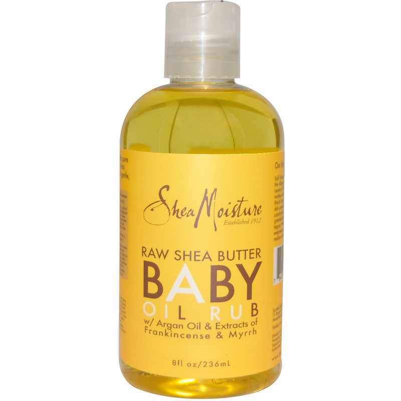 SheaMoisture, Raw Shea Butter Baby Oil Rub, 8 fl oz (236 ml) - iHerb