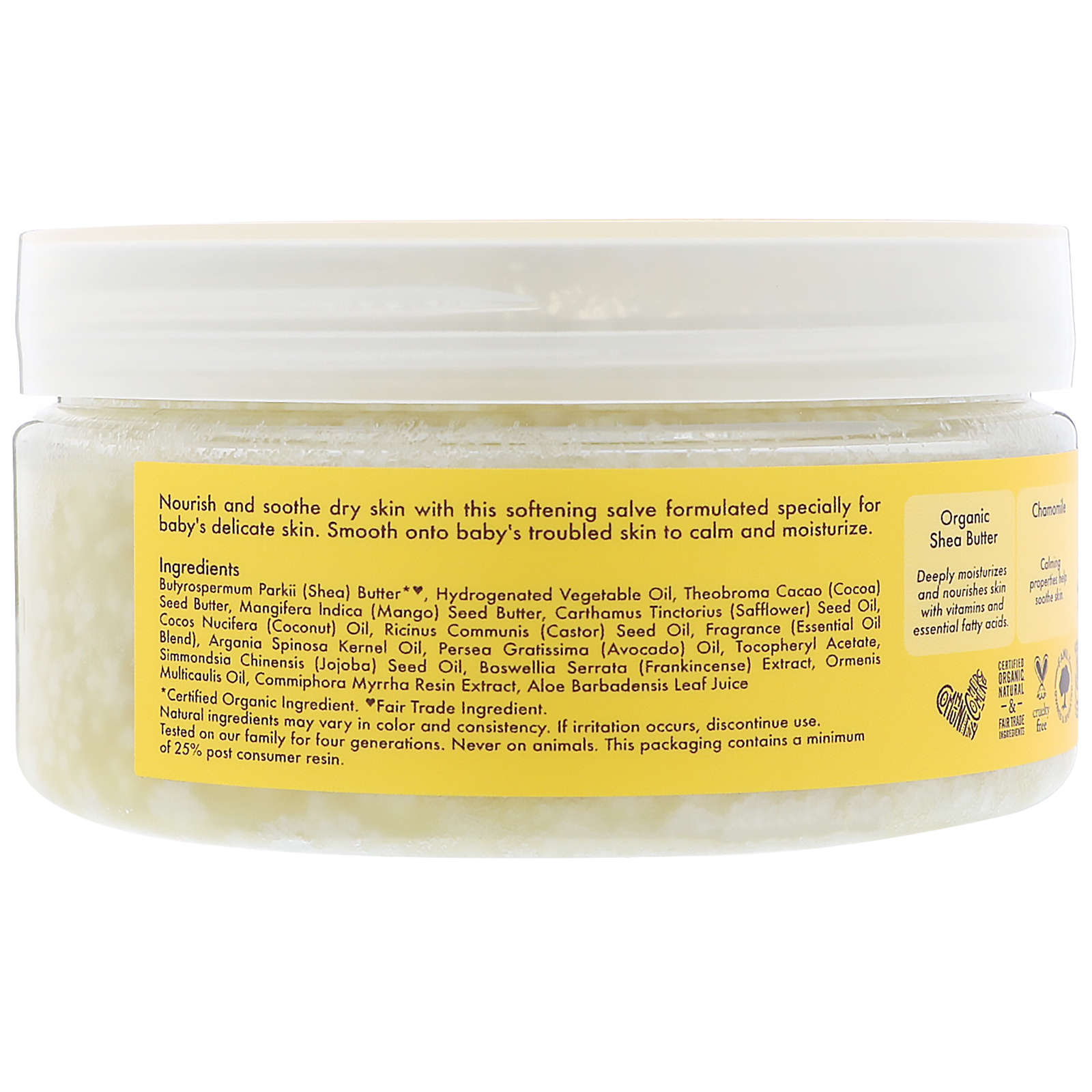 shea moisture raw shea chamomile & argan oil baby therapy