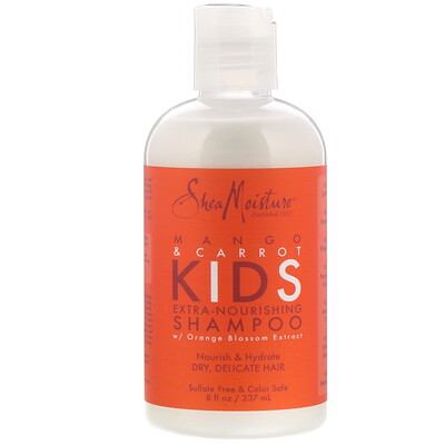 SheaMoisture Kids Extra-Nourishing Shampoo, Mango & Carrot, 8 fl oz (237 ml)