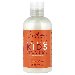 SheaMoisture, Champú extranutritivo para niños, Cabello seco y delicado, Mango y zanahoria, 237 ml (8 oz. líq.)