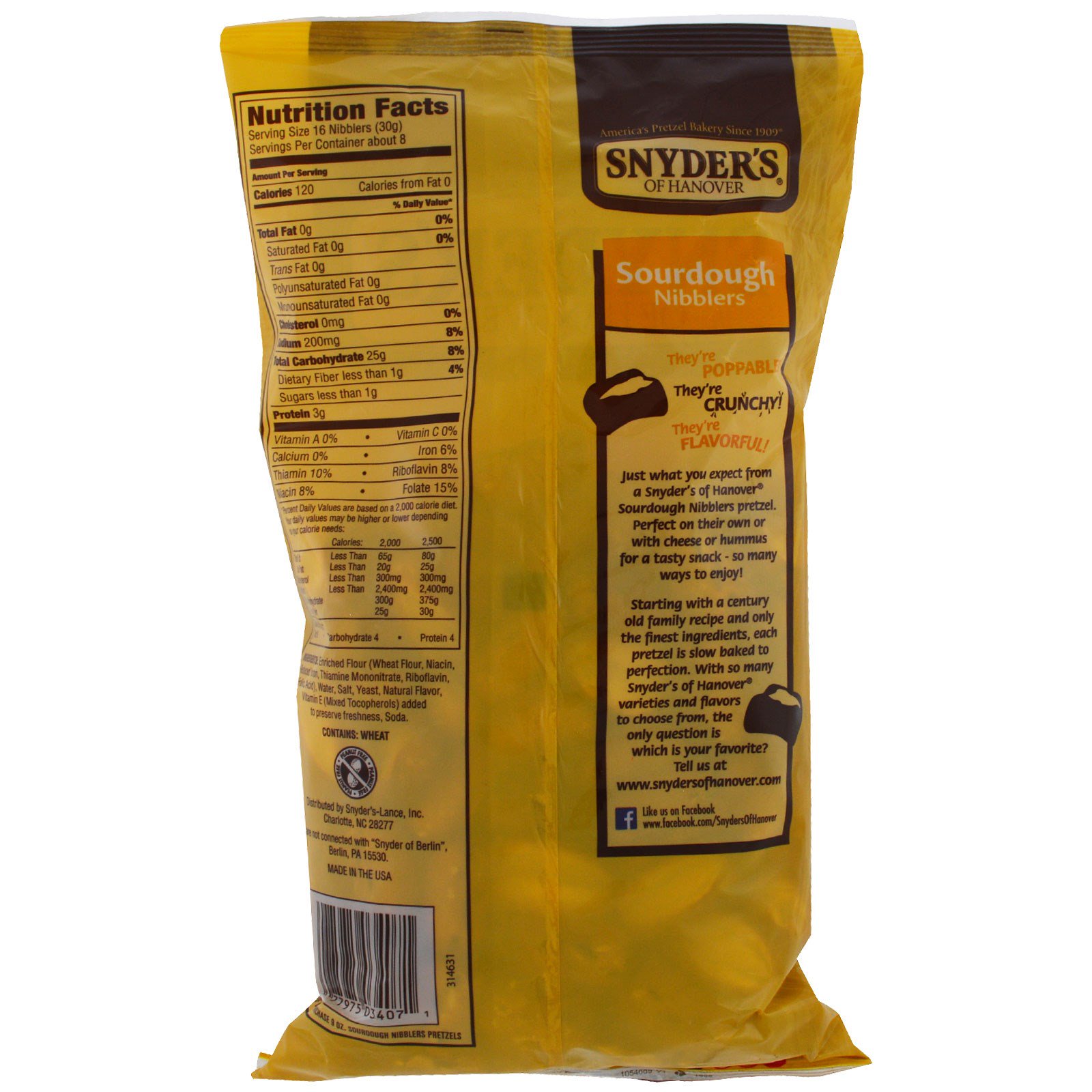 Snyder's, Pretzels, Sourdough Nibblers, 9 oz (255.2 g) iHerb