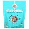 ساني فروت, Have A Ball, Organic Fruit & Nut Snacks, Fig & Walnut, 4.44 oz ( 126 g)