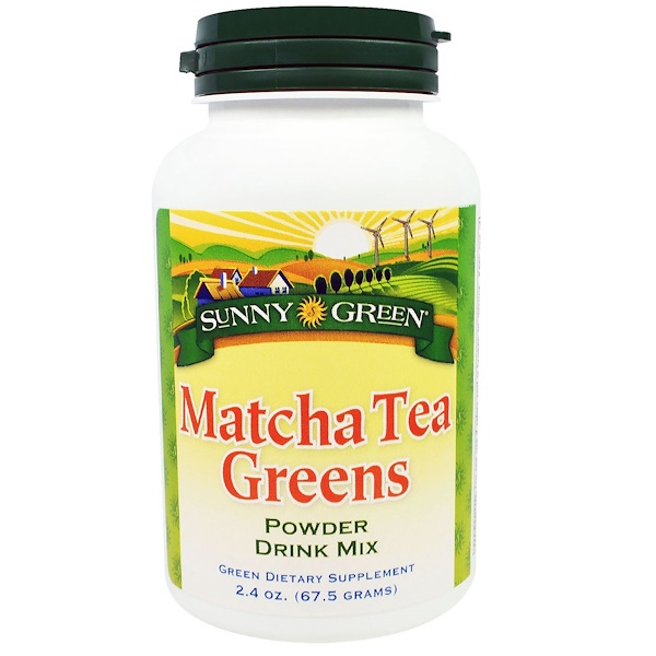 Sunny Green, Matcha Tea Greens Powder Drink Mix, 2.4 oz (67.5 g) iHerb